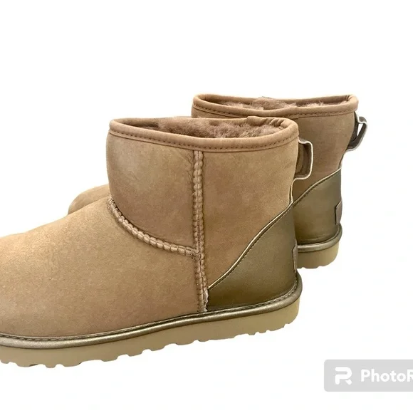 UGG Women's Classic Mini Shine Boots - Picture 6 of 9